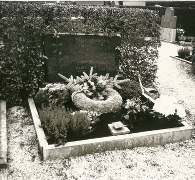 Das neue Grab von Franz Schwaiger, Foto von 1978.