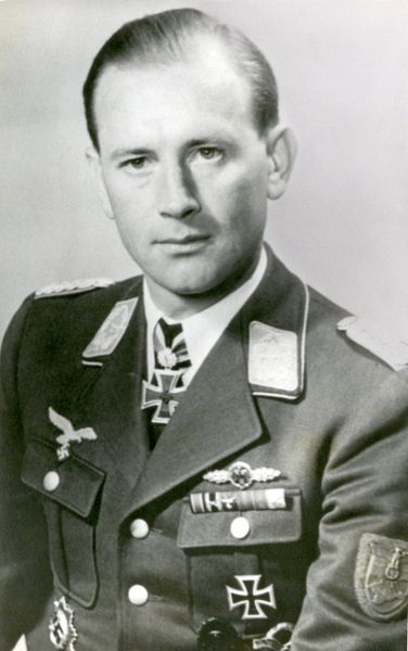Major Wiese beim JG 52